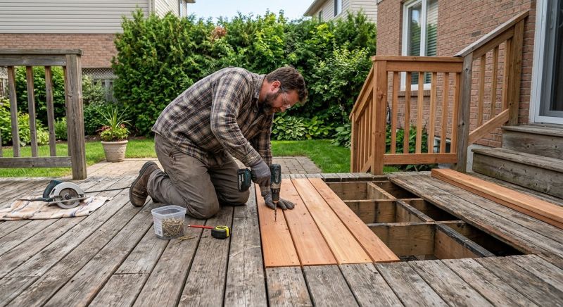 Redwood Deck Repair in Redmond, WA